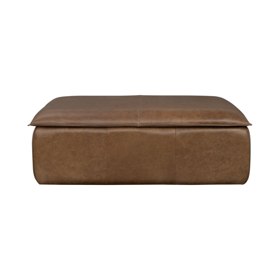 toledo brown cocktail storage ottoman   