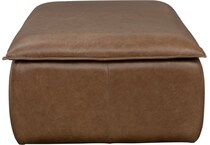 toledo brown cocktail storage ottoman   