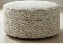tollin beige ottoman   