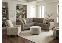 tollin beige ottoman   