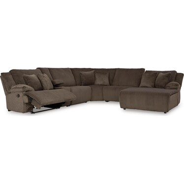 TOP TIER 6-PC RECLINING SECTIONAL