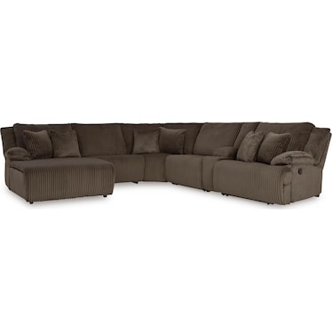 TOP TIER 6-PC RECLINING SECTIONAL