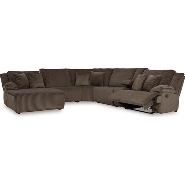 TOP TIER 6-PC RECLINING SECTIONAL