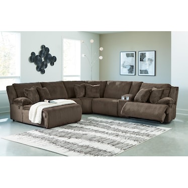 TOP TIER 6-PC RECLINING SECTIONAL