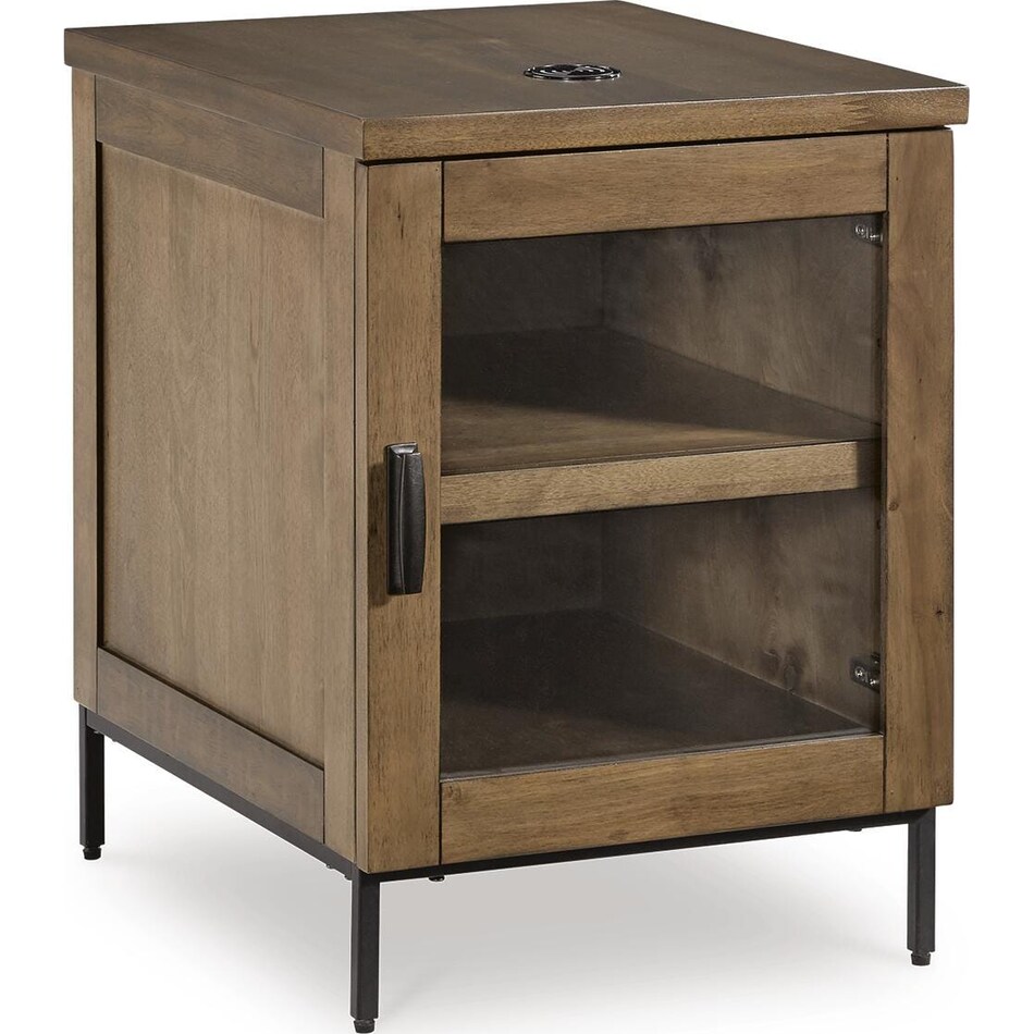 torlanta brown chairside table   