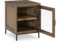 torlanta brown chairside table   