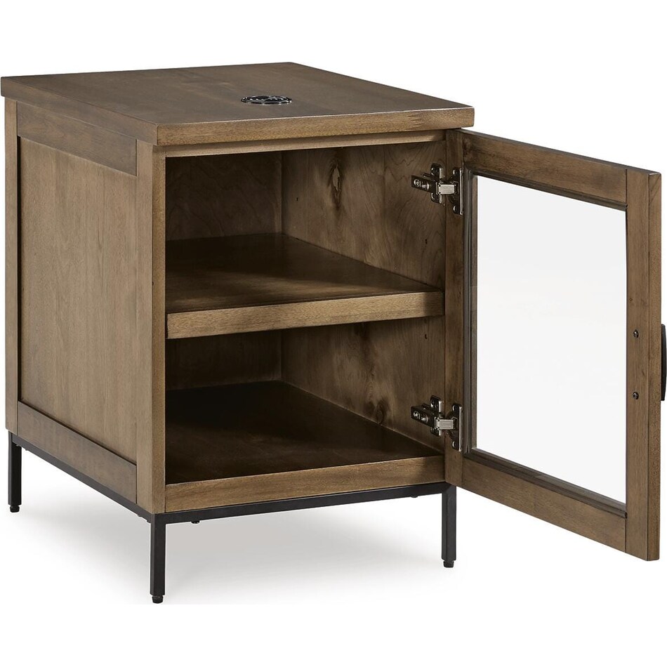 torlanta brown chairside table   