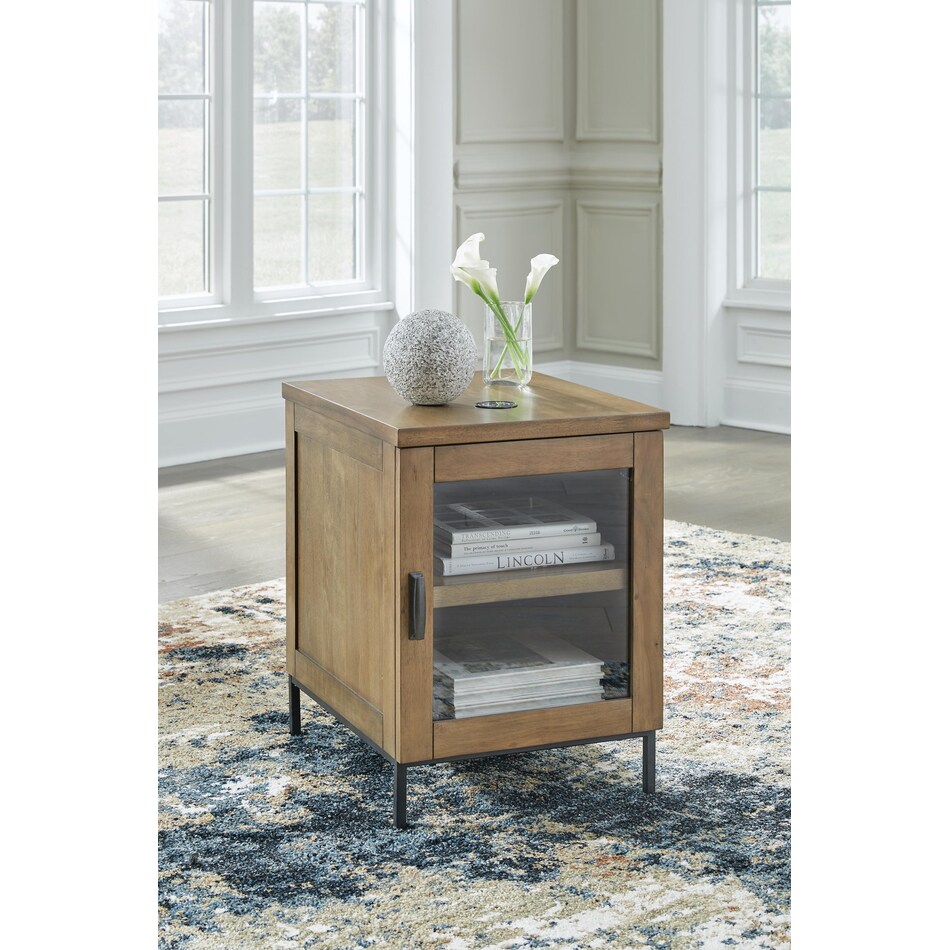 torlanta brown chairside table   