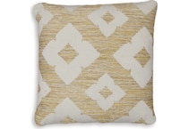 toss pillow white yellow pillow   