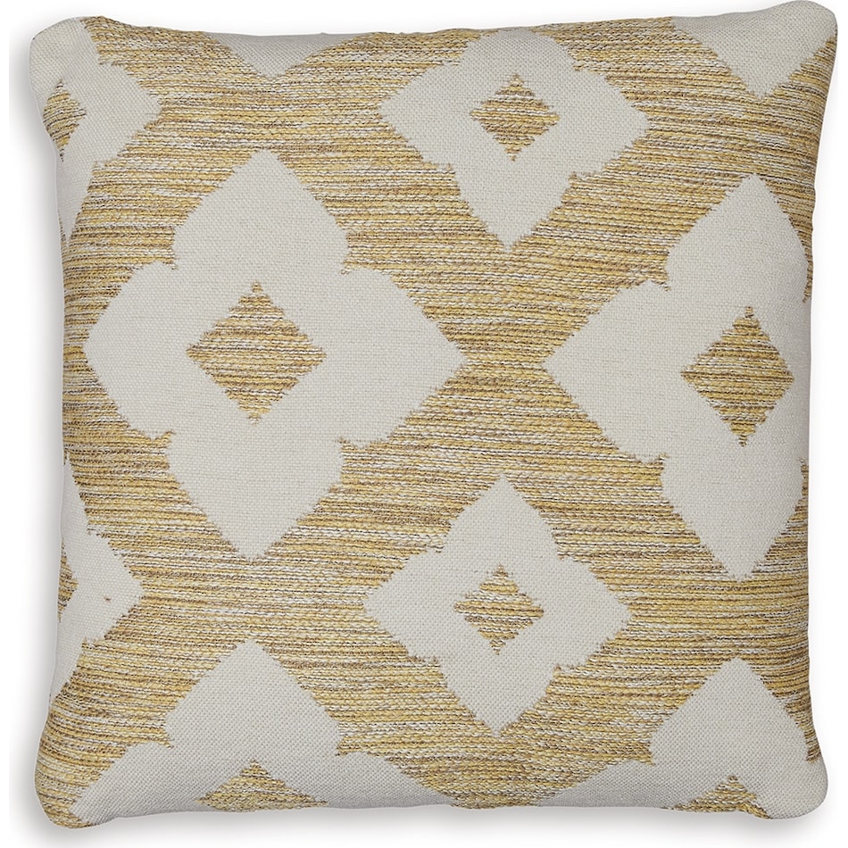 toss pillow white yellow pillow   