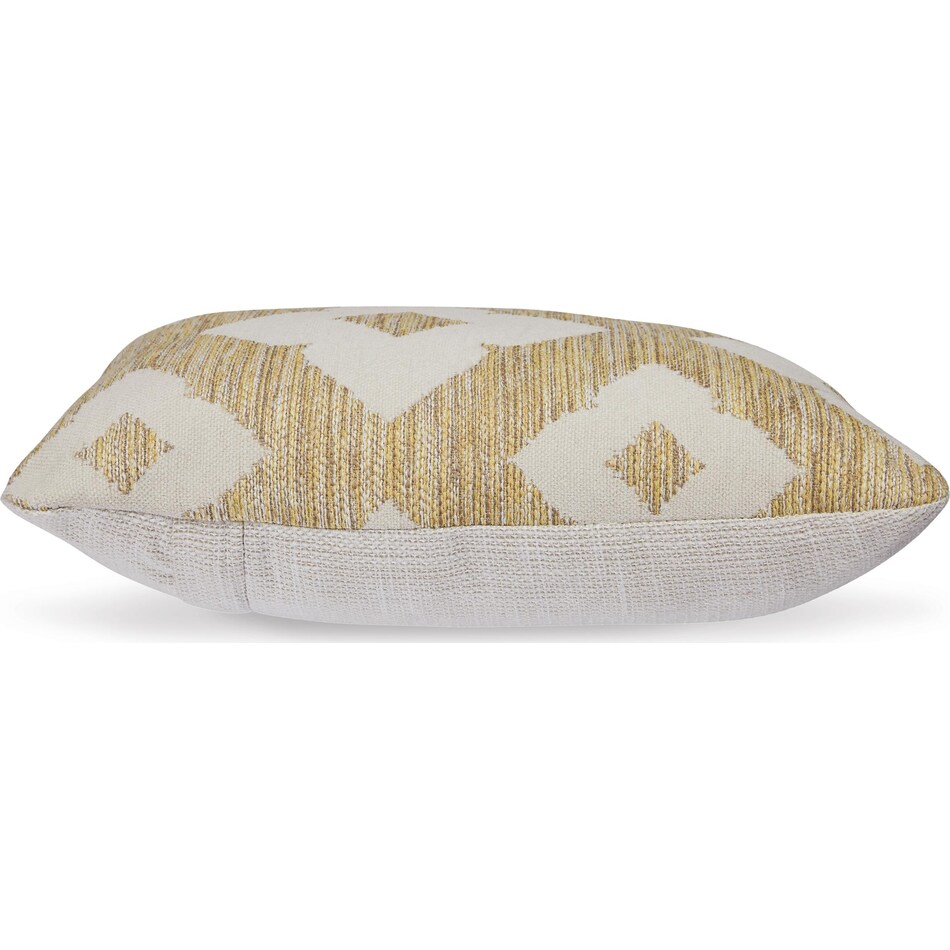 toss pillow white yellow pillow   