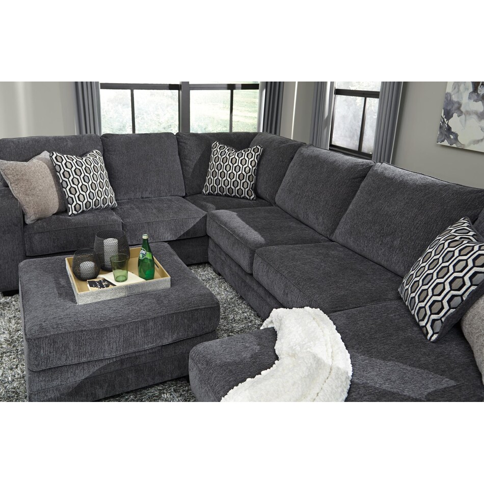 tracling grey cocktail ottoman   