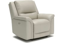 trasimeno coconut power leather recliner   