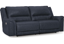 trasimeno ocean power leather reclining sofa   