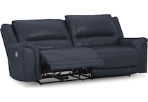 trasimeno ocean power leather reclining sofa   