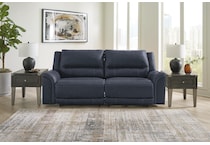 trasimeno ocean power leather reclining sofa   