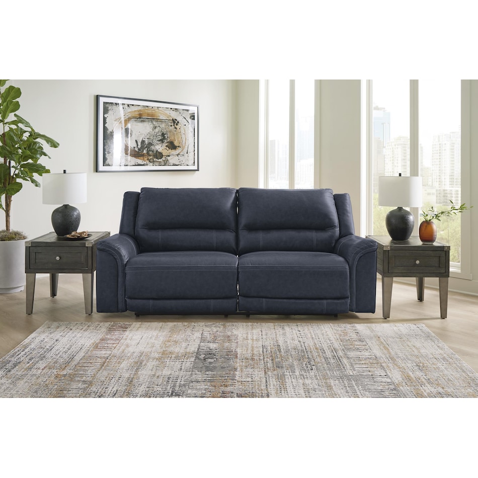 trasimeno ocean power leather reclining sofa   