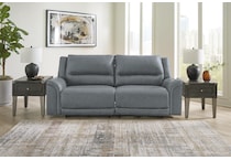 trasimeno steel power leather reclining sofa   