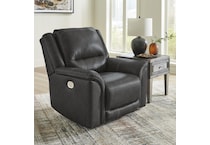 trasimeno storm power leather recliner   