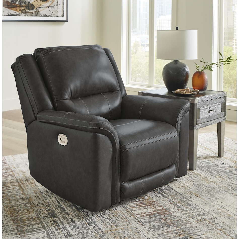 trasimeno storm power leather recliner   