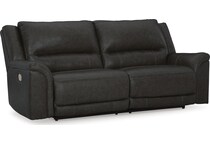 trasimeno storm power leather reclining sofa   