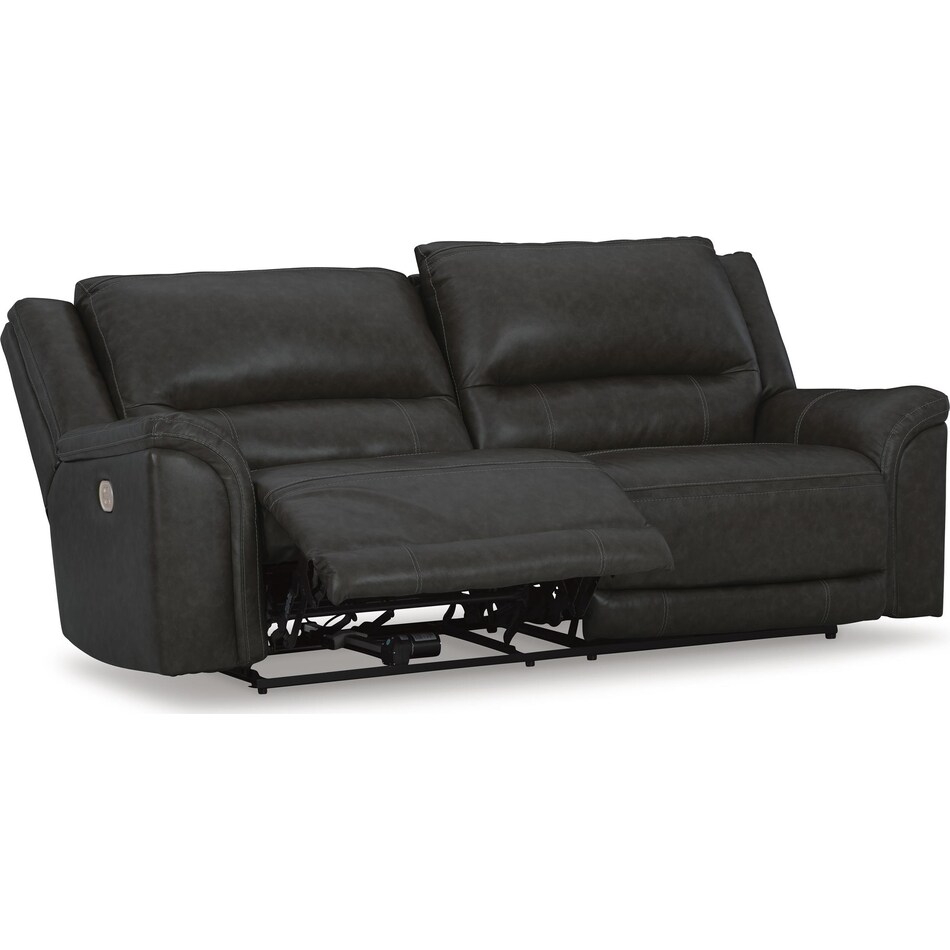 trasimeno storm power leather reclining sofa   