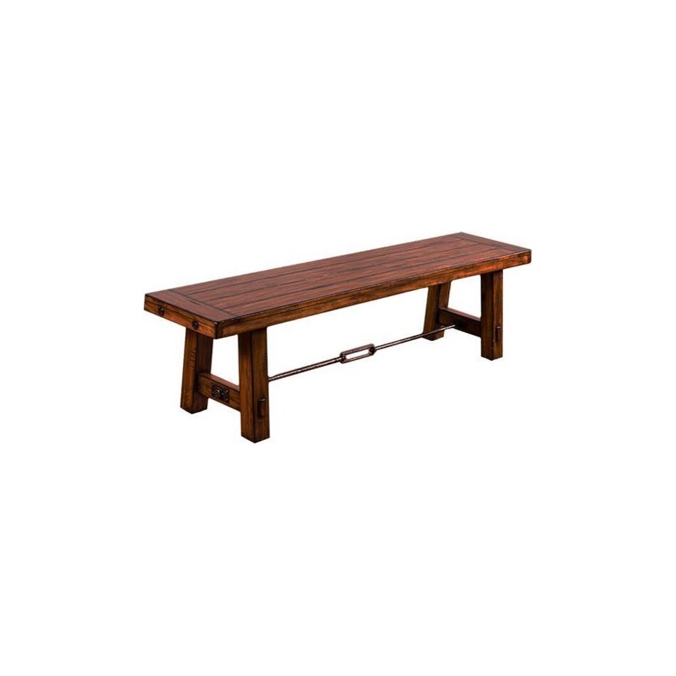tremont vintage mocha medium brown bench   
