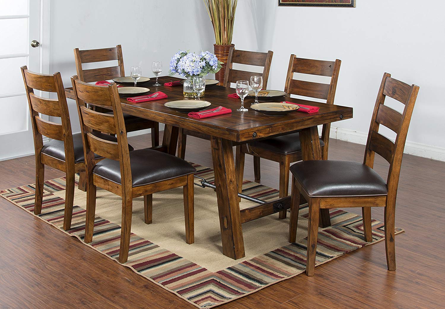 Throckmorton 5 piece dining set clearance