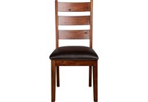 tremont vintage mocha medium brown side chair   