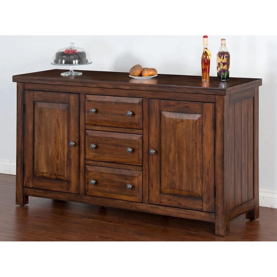 tremont vintage mocha medium brown sideboard server   