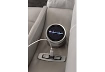 trendsetter ash power leather reclining loveseat   