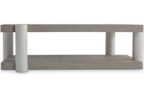trianon natural white cocktail table   