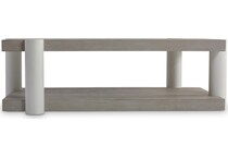 trianon natural white cocktail table   