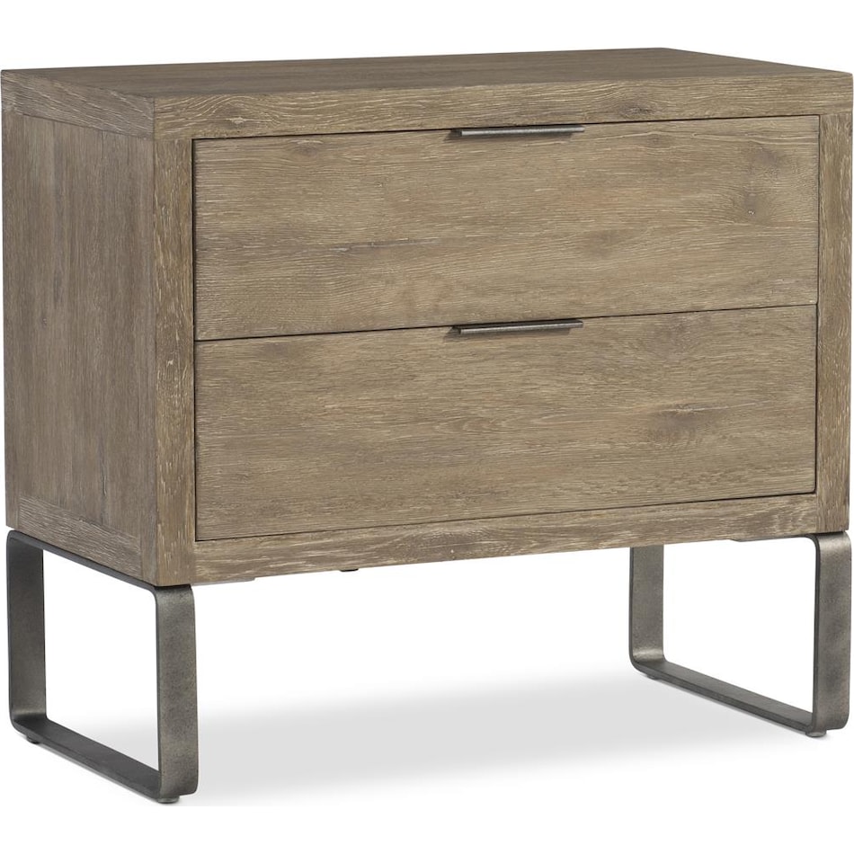 tribeca brown rustic nightstand   