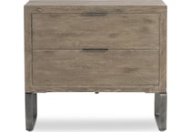 tribeca brown rustic nightstand   