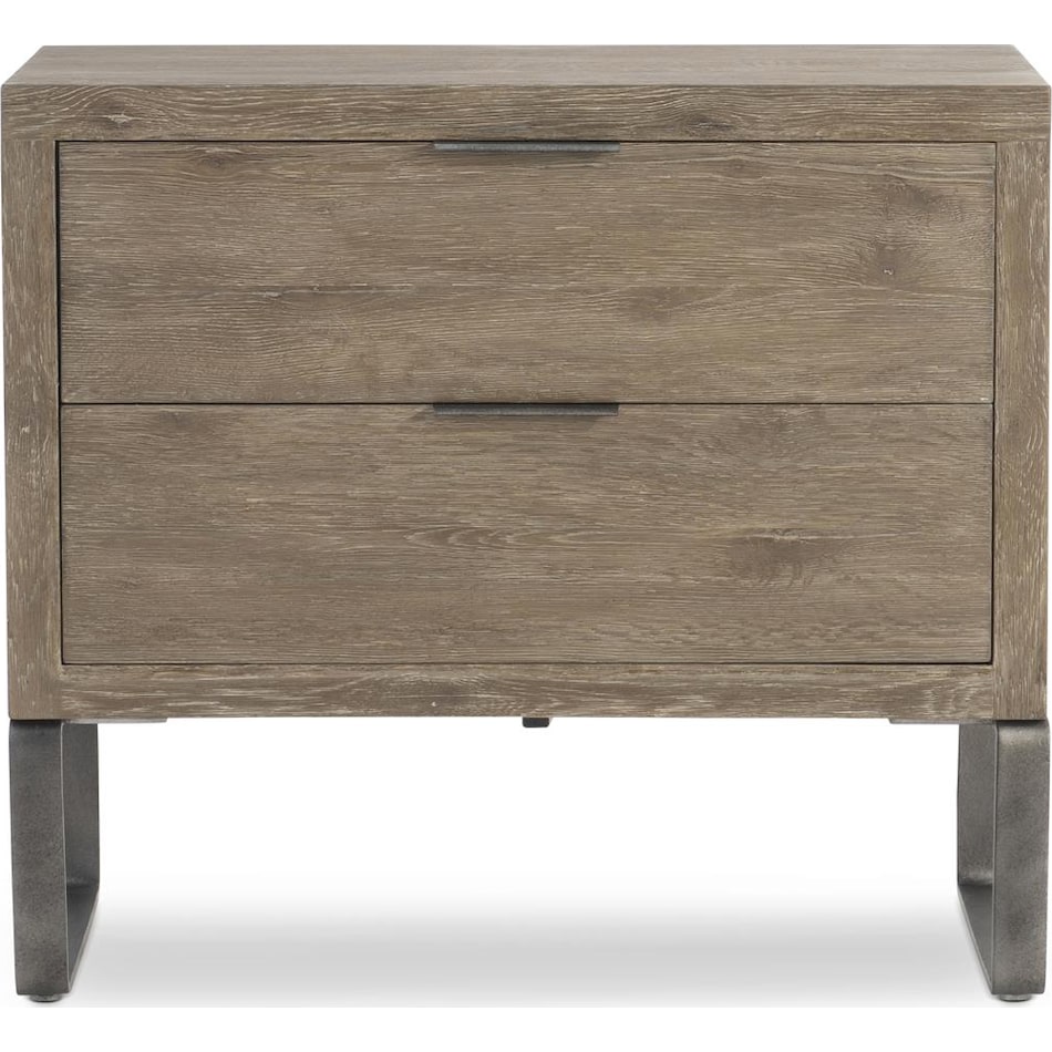 tribeca brown rustic nightstand   