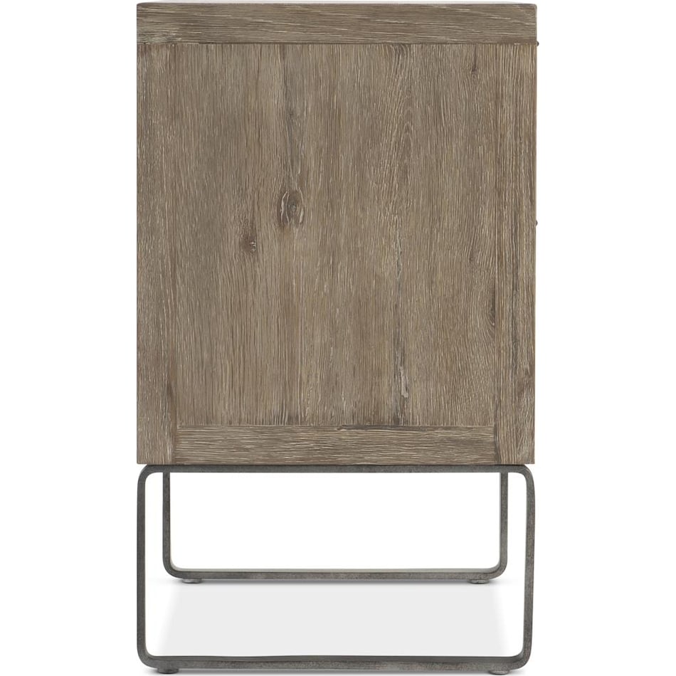tribeca brown rustic nightstand   