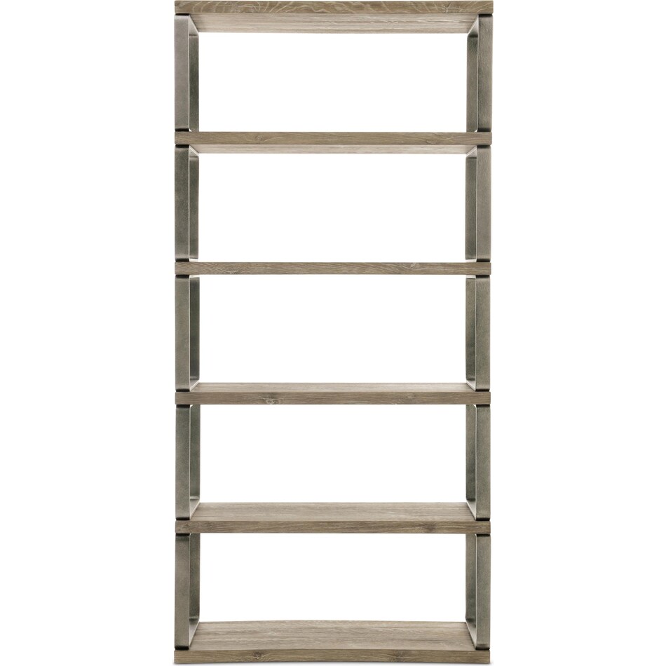 tribeca brown accent bookcase   