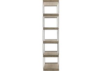tribeca brown accent bookcase   