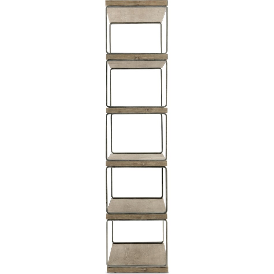 tribeca brown accent bookcase   