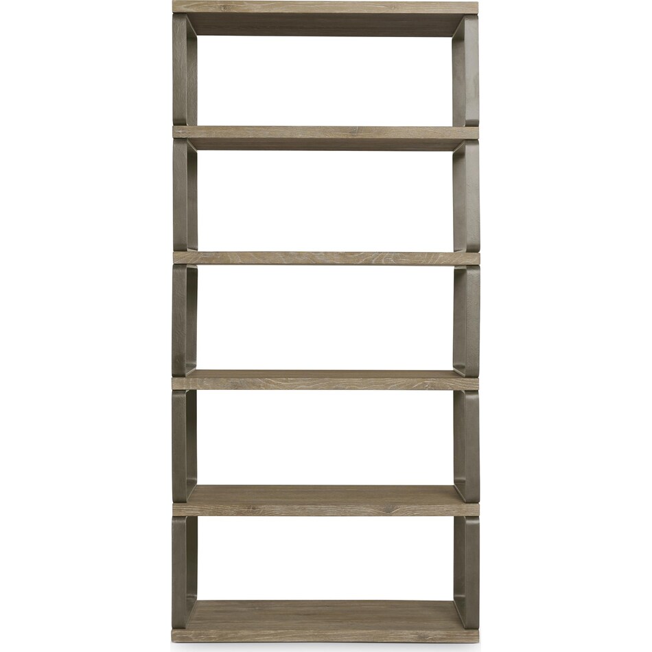 tribeca brown accent bookcase   