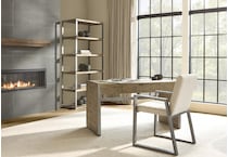 tribeca brown accent bookcase   