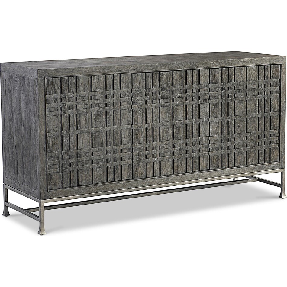 tribeca brown sideboard server   