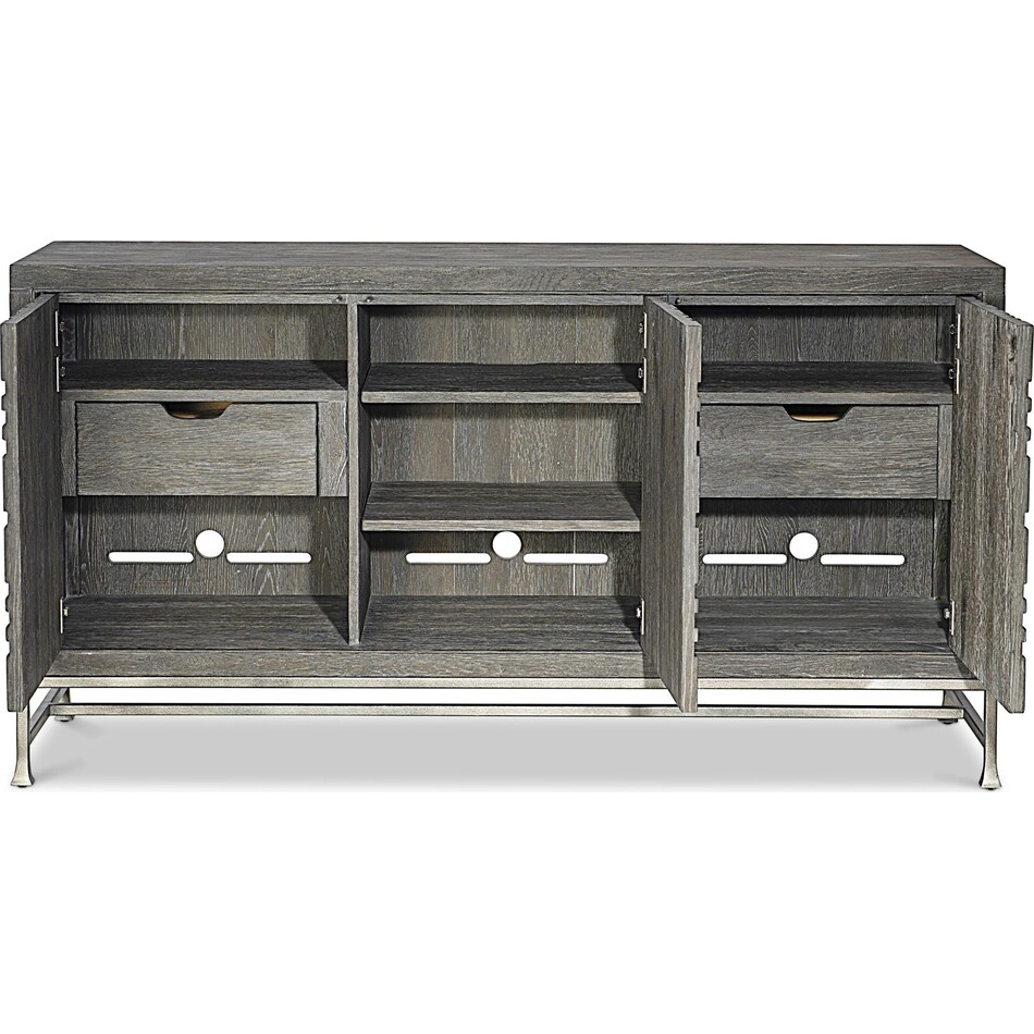 tribeca brown sideboard server   
