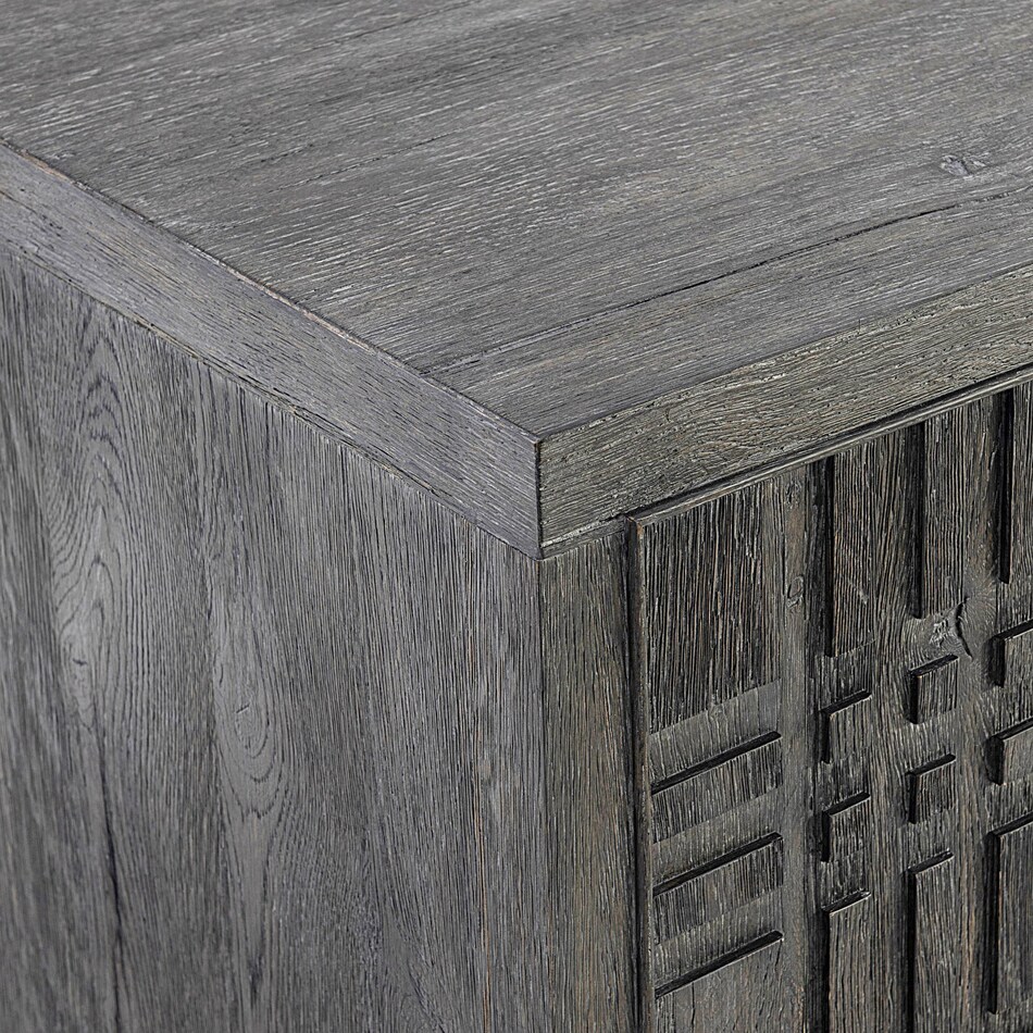 tribeca brown sideboard server   