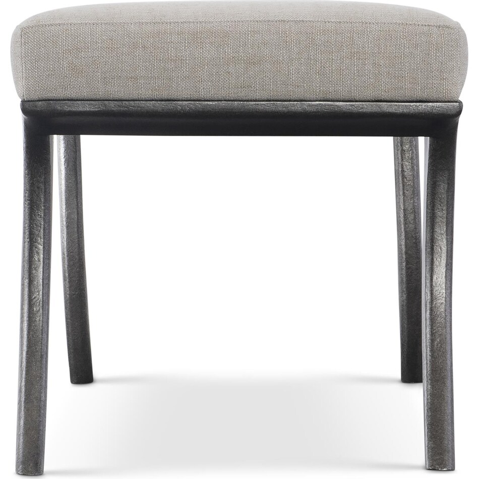 tribeca metal grey bench   
