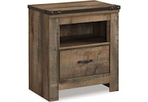 trinell brown nightstand   