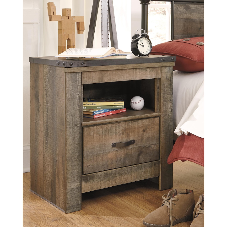 trinell brown nightstand   