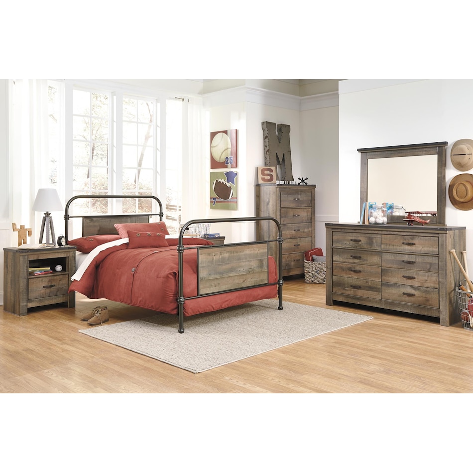 trinell brown nightstand   