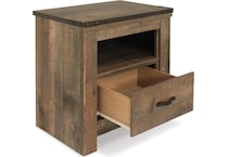 trinell brown nightstand   